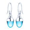 Sabay Suay I Earrings I Rhodium-Plated Silver Aqua