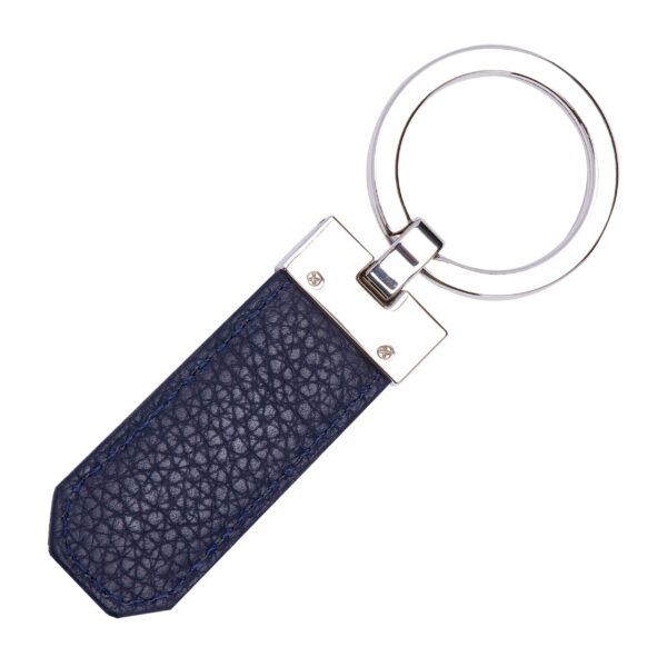 BOSS Key Ring Classic Grained Navy Leather - Image 2