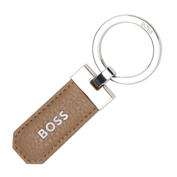 BOSS Key Ring Classic Grained Camel Leather