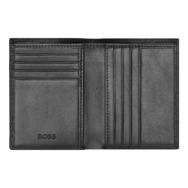 Boss Folding Leather Card holder Grained Black - Image 3