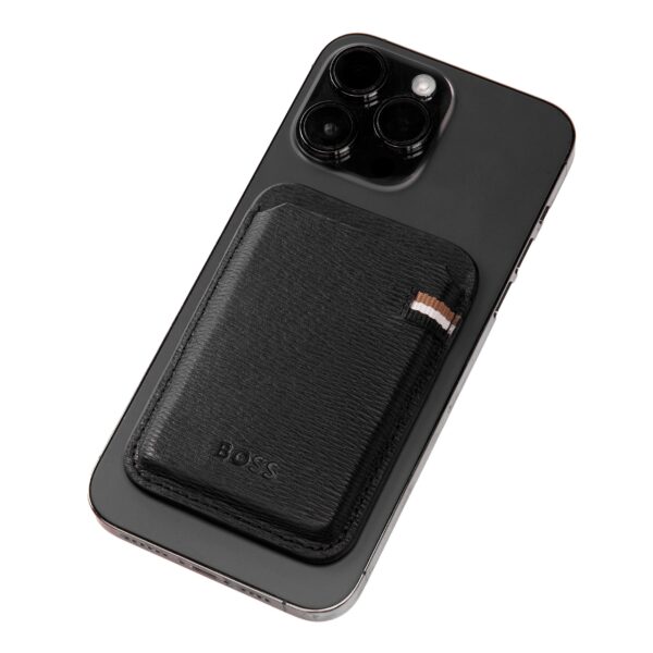 BOSS Card Holder with Magnet Mobile Iconic Black - Image 3