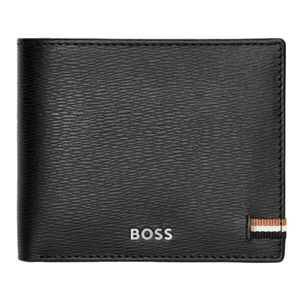 BOSS Iconic Black Leather-Coin purse Wallet - Image 2