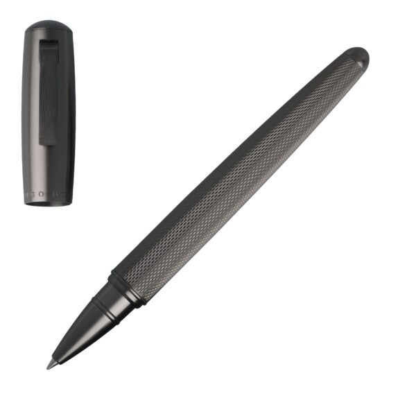 Hugo Boss-Rollerball pen Pure Matte Dark Chrome