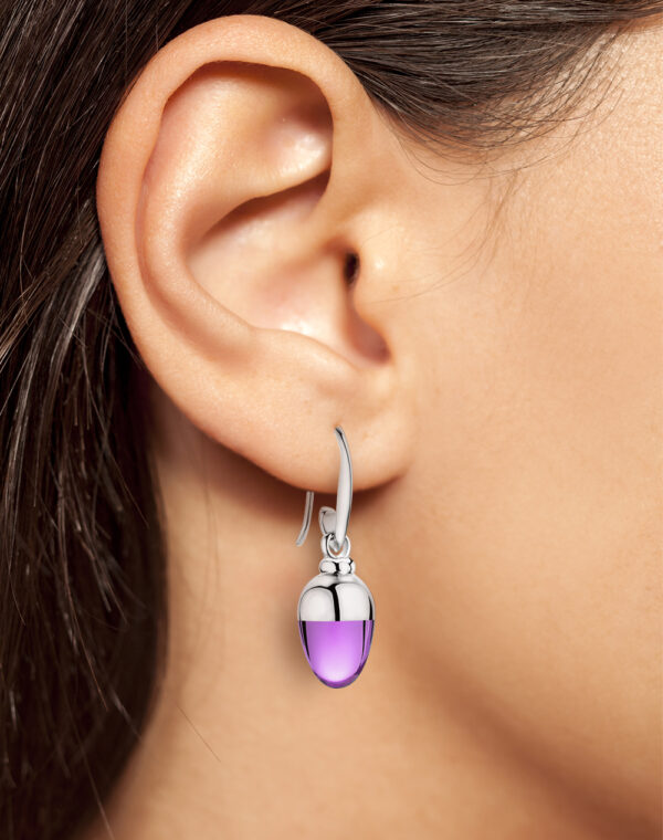 Sabay Suay I Earrings I Silver Rhodium-plated Violet - Image 3